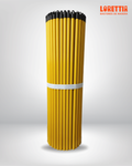 Paquete de 50 Bastones de PVC amarillo con rosca de 7/8 (Mexicana)