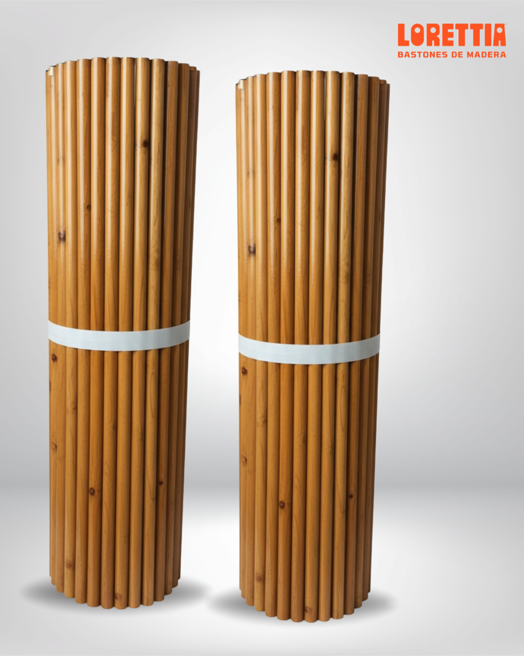 Paquete de 100 bastones barnizados con rosca de 7/8 (Mexicana)