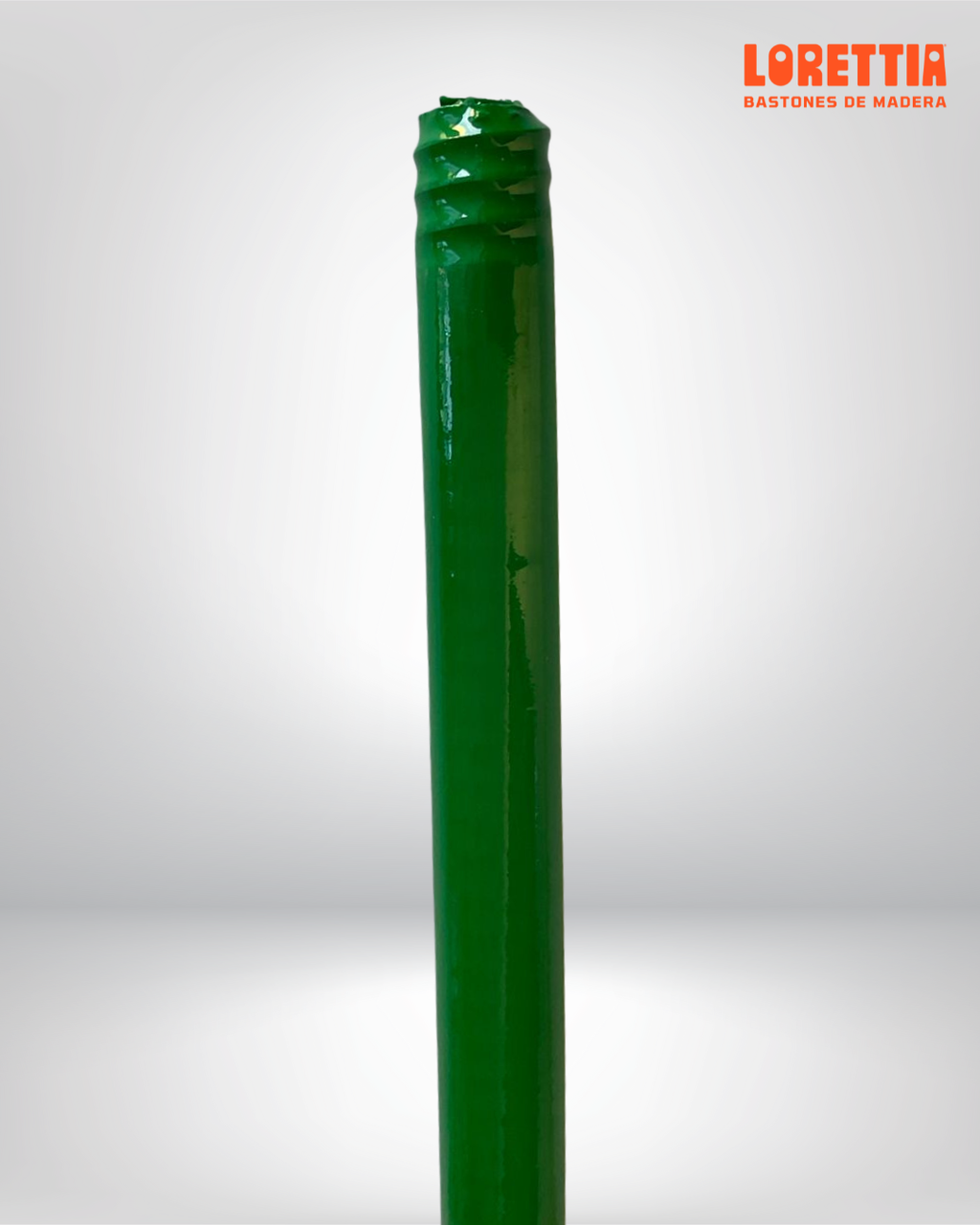 Paquete de 100 bastones de PVC Verde con rosca de 7/8 (Mexicana)