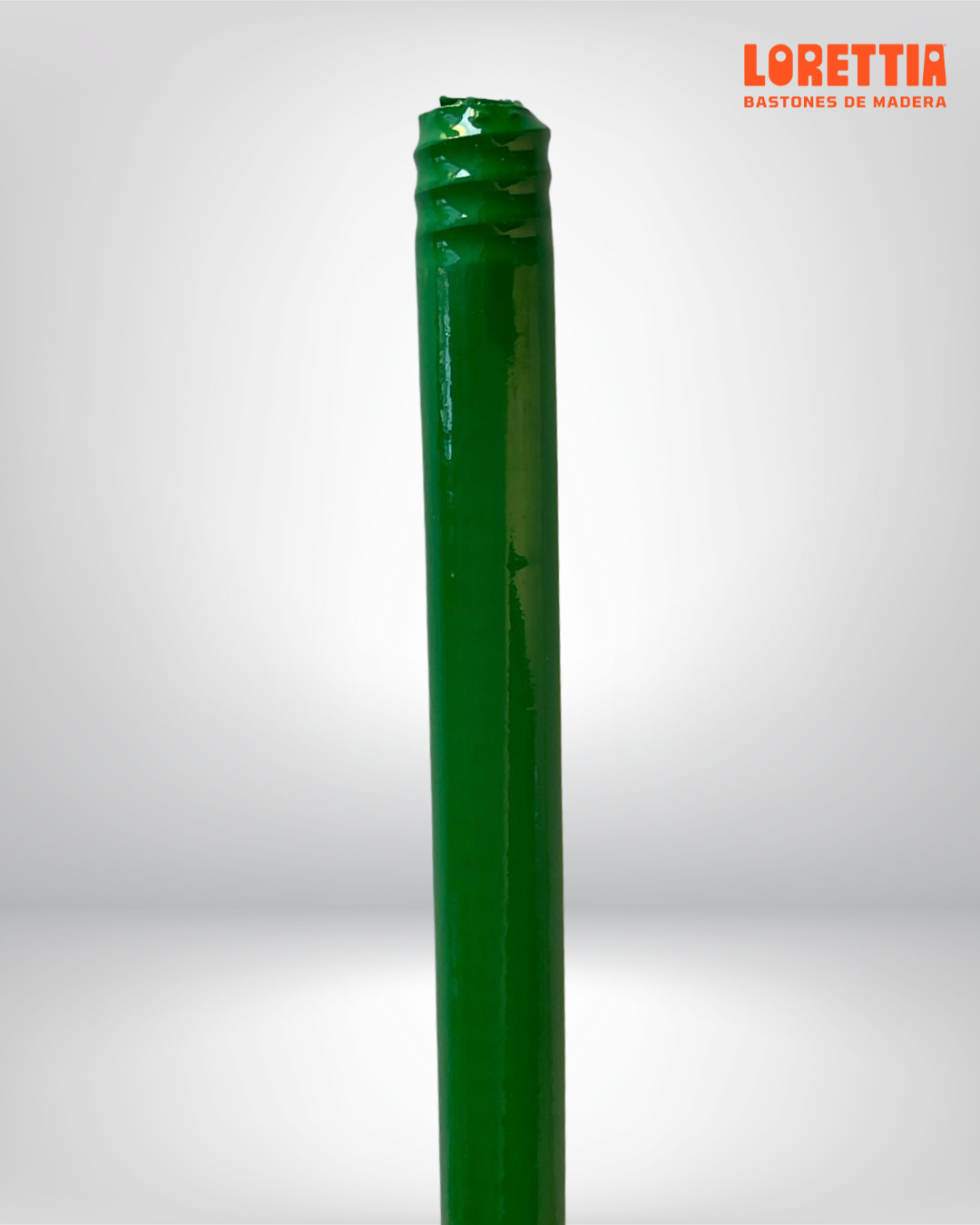 Paquete de 100 bastones de PVC Verde con rosca de 7/8 (Mexicana)