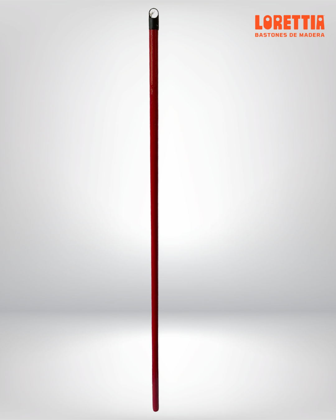 Paquete de 100 Bastones de PVC rojo con rosca de 7/8 (Mexicana)