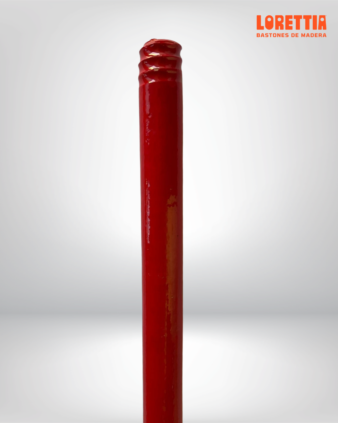 Paquete de 100 Bastones de PVC rojo con rosca de 7/8 (Mexicana)