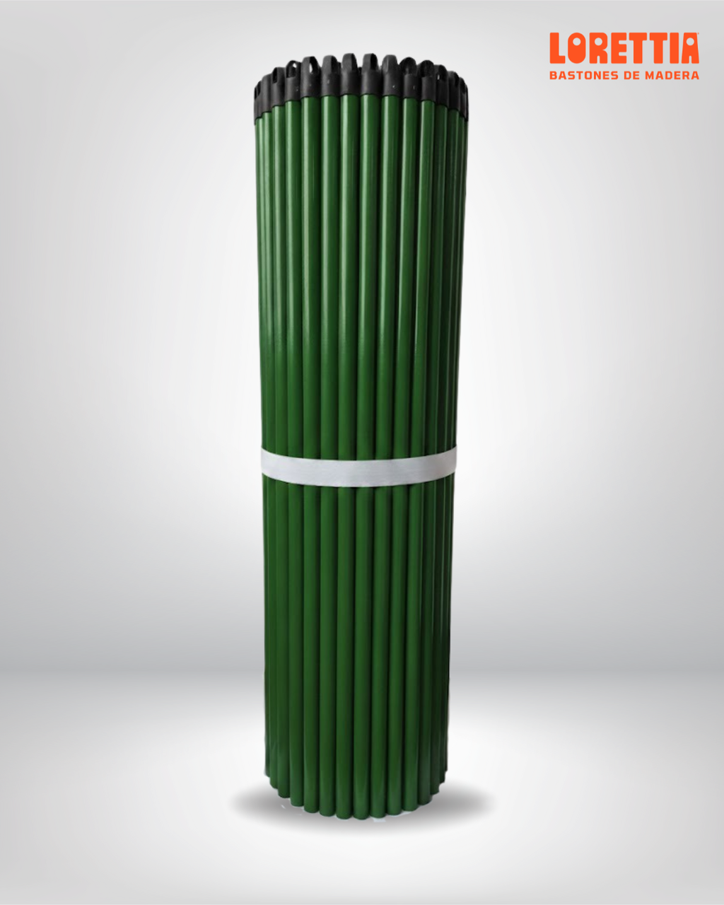 Paquete de 50 bastones de PVC Verde con rosca de 7/8 (Mexicana)